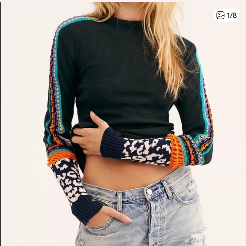 Free People - Switch It Up Thermal Top shirt blouse